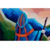 Wanderer  Painting Traveler Original Art Mountain Artwork Landscape Oil Canvas — копия.jpg