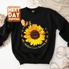 Sunflower Childhood Cancer Awareness Sweatshirt, Motivational Shirt, Childhood Cancer Awareness , Gold Ribbon Shirt, Cancer Support - 4.jpg