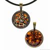 Aquarius Pendant Necklace Men's Jewelry Round Coin Brutal Gold Black Amber Pendant Aquarius Zodiac Gift Best Friend Men.jpg
