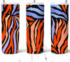 Colorful Zebra Print Tumbler, Colorful Tumbler, Colorful Skinny Tumbler.Jpg