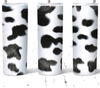 Cow Print Cowhide Black And White Tumbler, Cow Print Cowhide Black And White Skinny Tumbler.Jpg