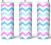Pink And Blue Waves Tumbler, Pink And Blue Waves Skinny Tumbler.Jpg