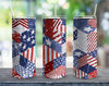 Distressed American USA Flag 20oz Straight Tumbler Wrap Seamless Design PNG.jpg
