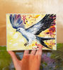 1 Small oil painting -Elanoides forficatus at sunset 7.2 -5.3 in (18.5 - 13.5 cm)..jpg