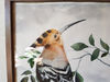 2 Watercolor artworkl painting in a frame -  bird Hoopoe  8.2 - 11.6 in ( 21-29,7cm )..jpg