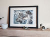 1 Watercolor artwork painting The look of the wolf  10.5- 7.7 in (26.7 - 19.8 cm)..jpg