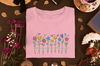 Womens Flower Shirt, Floral Graphic Tee, Wild Flower Shirt with Butterflies, Floral Shirt - 10.jpg
