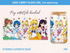 Anime Sailor Girls Tumbler Wrap, Libbey 16ozGlass Can Design, Anime Tumbler - Sublimation Design Digital Download - PNG Active.jpg