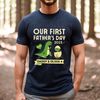 Our First Fathers Day Custom Shirt, Father and Baby Matching Shirt, Dinosaur Matching, New Dad Shirt, Father And Daughter, Father And Son - 3.jpg
