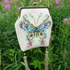 butterfly beije  embroidery linen bag handmade .jpg