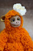 Red monkey as a gift - Art doll animal (2).JPG