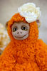 Red monkey as a gift - Art doll animal (5).JPG