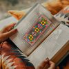 embroidery bookmark pattern ethnic