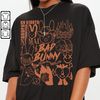 Bad Bunny Doodle Art Shirt, Vintage Un X100to Lyrics Merch Tee Sweatshirt Hoodie, Bad Bunny Tattoo Tour 2023 DA1205DT - 3.jpg