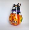 Figurine of a big black cat on a pumpkin , roly poly with a jingle (18).jpg