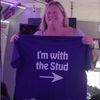 I'm With The Stud T-shirt  Somebody Somewhere  Sam  Purple Shirt - 1.jpg