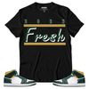 Shirt To Match Jordan 1 Mid Sonics Noble Green Pollen - Born Fresh Heads Basketball - Mid Sonics 1s Gifts Unisex Matching T-Shirt - 2.jpg