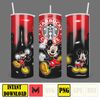 Disneyland Inflated Tumbler Wrap PNG, Mickey And Friends Inflated 3D 20oz Skinny Tumbler PNG For Sublimation (4).jpg