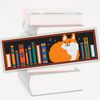 cross stitch bookmark pattern Cat Books