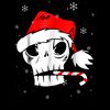 Merry Xmas Skull Skeleton With Santa Hat Amp Candy4.jpg