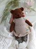 Christmas teddy bear knitting pattern, stuffed knitted doll. Animal toy pattern. Knitting bear pattern PDF.jpg