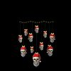 Womens Ugly Christmas Beared Skull With Santa Hat Apprel V Neck 2.jpg
