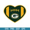 Heart Green Bay Packers Logo Svg, Green Bay Packers Svg, NFL Svg, Png Dxf Eps Digital .jpeg