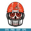 Skull Helmet Patterns Cleveland Browns Svg, Cleveland Browns Svg, NFL Svg, Png Dxf Eps Digital File.jpeg