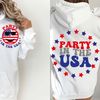 Party in the USA svg, 4th of July svg, 4th of July png, Usa Sublimation, 4th Of July Shirt Design, Retro Smiley Face png, usa svg, Retro svg - 1.jpg