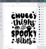 Chubby thighs and spooky vibes svg  Kids Halloween shirt svg  Halloween baby svg  Baby halloween svg, png dxf files for cricut - 5.jpg