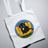 simple cat cross stitch pattern for canvas bag