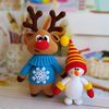 crochet Christmas Snowman and Deer Rudolph.jpg