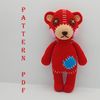 amigurumi toys Red Teddy Bear.png