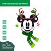 Holiday Antlers Mickey Minnie Mouse Ears Christmas Ornaments  SVG Clipart Images Digital Download SUBLIMATION PRINT File Png Dxf Jpg - 3.jpg