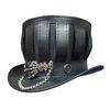 Steampunk Gothic Mad Hatter Leather Top Hat (1).jpg