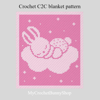 crochet-C2C-bunny-on-cloud-graphgan-blanket