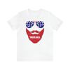 All American Slim Beard Man Graphic Tee 4th of July Dad Family Tshirt Beard Guy 'Merica Independence Day Shirt Daddy & Me USA Flag Red Blue - 1.jpg