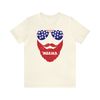 All American Slim Beard Man Graphic Tee 4th of July Dad Family Tshirt Beard Guy 'Merica Independence Day Shirt Daddy & Me USA Flag Red Blue - 6.jpg