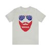 All American Slim Beard Man Graphic Tee 4th of July Dad Family Tshirt Beard Guy 'Merica Independence Day Shirt Daddy & Me USA Flag Red Blue - 7.jpg