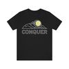 Conquer Woman's Minimalistic T-Shirt Mountains Nature Tee Adventure Inspirational Minimal Shirt for Women with Saying Inspiration Live Free - 9.jpg