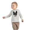 TODDLER 2T - 6T Wildflower Chickens Long Sleeves Shirt for Little Chicken Lover Baby Floral Chicken Farm Life Sleeves Toddler Big Chicken - 5.jpg