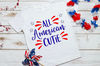 All American Cutie T Shirt - Fourth Of July T Shirt for Infant, Toddler or Youth - Cute American T Shirt for Kids - 1.jpg