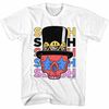 Slash Guns N Roses Slash Skull and Hat White Adult T-Shirt - 1.jpg