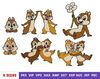 Motifs de broderie d’écureuil mignon - fichiers de conception de broderie à la machine - Chip and dale - 10 formats, 5 tailles.jpg