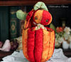 Pumpkin gift for Halloween Handmade Artist Collectible Teddy Bear OOAK gift present toy (7).jpg