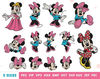 Cute girl mouse embroidery design mega pack - machine embroidery design files - 10 formats, 5 sizes.jpg