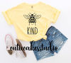 Bee kind shirt - bumblebee shirt - inspirational shirt - ladies shirt - plus size shirt - comfort colors shirt - christian shirt - 2.jpg