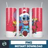 Christmas Stitch Tumbler Wrap, Stitch Sublimation Designs, 20 oz Stitch Tumbler, Cartoon Christmas Tumbler PNG (113).jpg