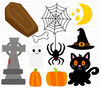 Halloween Clipart Set, Halloween PNG, Cute Halloween Clipart Set, Witch PNG, Vampire PNG, Halloween Decorations, Stickers, Sublimation Files - 2.jpg
