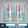 Little Mermaid Tumbler Wrap, 20 oz Skinny Tumbler Wrap, Little Mermaid Sublimation Designs, Mermaid Princess Girls (67).jpg